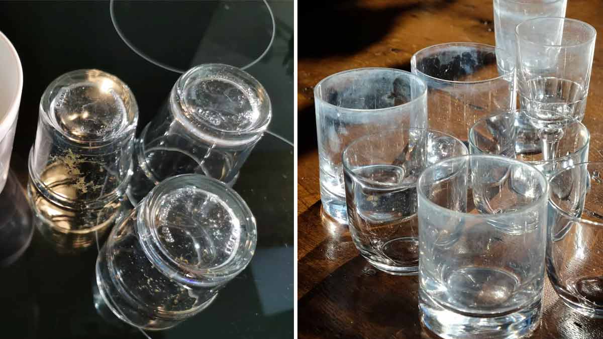 Comment éliminer les traces de calcaire sur les verres ternis 